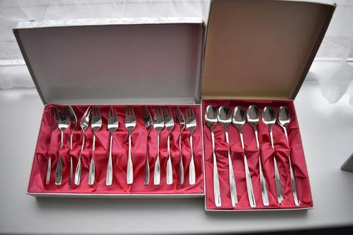 Gero Zilduro 725 en 100 225 Mondetti cassette aanvullingen, Verzamelen, Porselein, Kristal en Bestek, Gebruikt, Bestek, Metaal