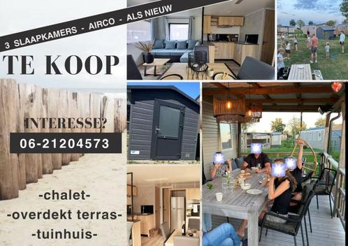 chalet camping in de Bongerd, Caravans en Kamperen, Stacaravans, meer dan 6, Ophalen