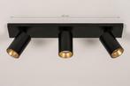Nieuwe plafondlamp van Lumidora – 3 spots (zwart/goud), Metaal of Aluminium, Nieuw, Ophalen of Verzenden, Hotel Chique