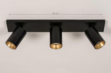 Nieuwe plafondlamp van Lumidora – 3 spots (zwart/goud) beschikbaar voor biedingen