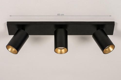 Nieuwe plafondlamp van Lumidora – 3 spots (zwart/goud), Huis en Inrichting, Lampen | Spots, Nieuw, Plafondspot of Wandspot, Metaal of Aluminium