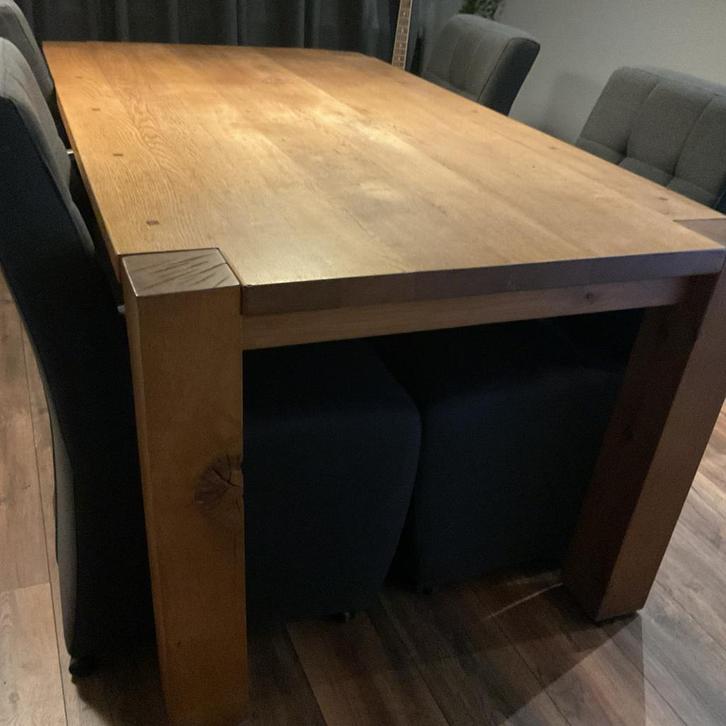 Eiken Meubelset: Eettafel, Dressoir & Salontafel, Huis en Inrichting, Tafels | Eettafels, Gebruikt, 50 tot 100 cm, 150 tot 200 cm