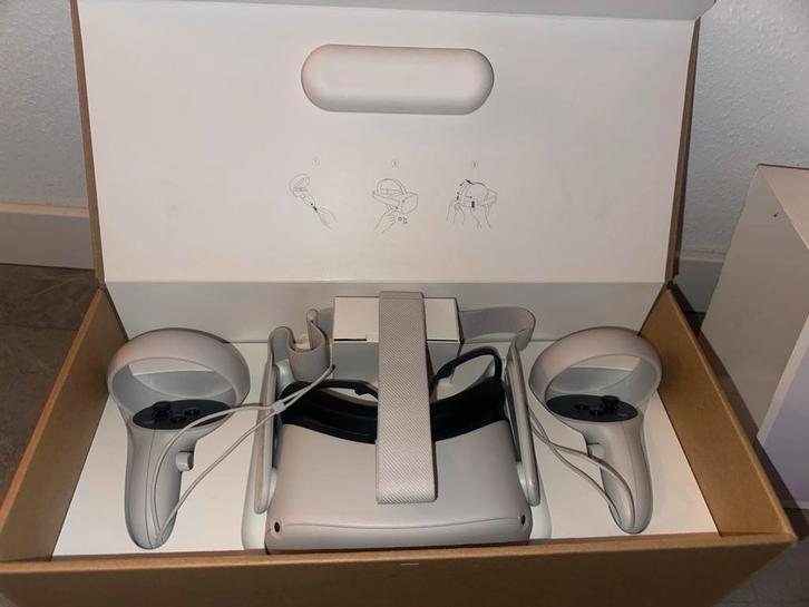 Meta Quest 2 (128GB) VR Bril  (Amper gebruikt), Spelcomputers en Games, Virtual Reality, Zo goed als nieuw, Pc, VR-bril, Ophalen of Verzenden