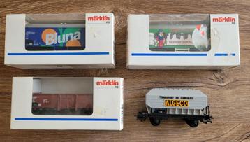 3 (+ 1) x marklin HO wagon in doosje  4602 - 44171 - 44175 beschikbaar voor biedingen