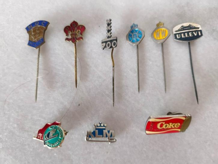 Speldje/Pin: KLM, ANWB, WW, NOC, OGF, Ullevi COKE, Intourist, Verzamelen, Speldjes, Pins en Buttons, Zo goed als nieuw, Speldje of Pin
