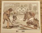 Guyana 1993 Olympic Atlanta 1996, MNH, imperf. S/S SILVER, Postzegels en Munten, Verzenden, Postfris, Zuid-Amerika
