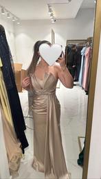 Avondjurk roségoud.Rose gold evening dress.Trouwjurk maat ML, Galajurk, Beige, Maat 42/44 (L), Ophalen of Verzenden