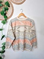 Vintage pastel wolmix 80s trui M, Vintage, Ophalen of Verzenden, Zo goed als nieuw, Maat 38/40 (M)