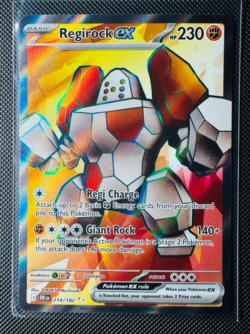Pokémon Regirock EX #214 Destined Rivals, Hobby en Vrije tijd, Verzamelkaartspellen | Pokémon, Zo goed als nieuw, Losse kaart