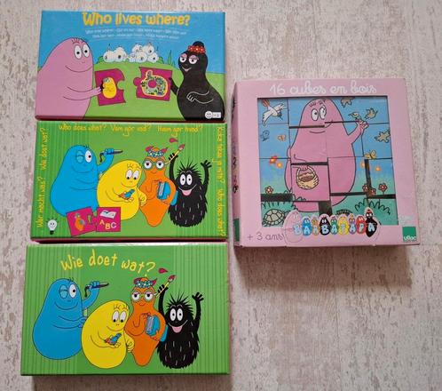 4x Barbapapa puzzel ook blokpuzzel, Kinderen en Baby's, Speelgoed | Kinderpuzzels, Zo goed als nieuw, 2 tot 4 jaar, 10 tot 50 stukjes