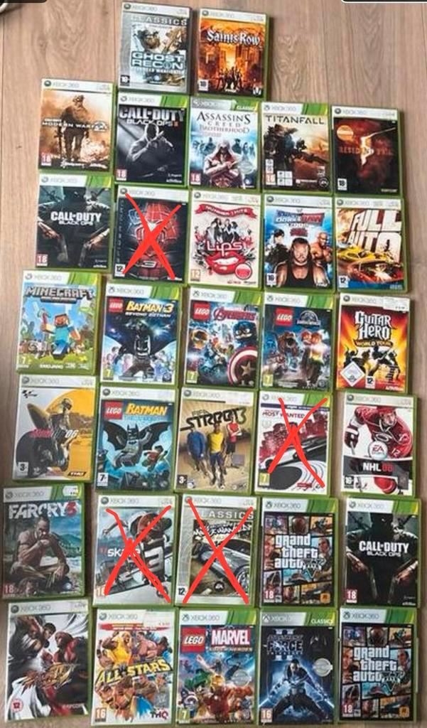 3,50 per stuk xbox 360 games, Spelcomputers en Games, Games | Xbox 360, Gebruikt, Avontuur en Actie, 1 speler, Vanaf 3 jaar, Online