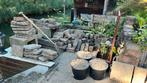 Verschillende tegels en zand, Tuin en Terras, Tegels en Klinkers, Ophalen, Gebruikt, 10 m² of meer, Beton