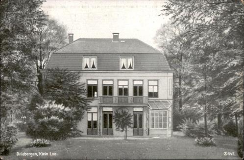 Driebergen Klein Loo (zwart/wit) st 1912, Verzamelen, Ansichtkaarten | Nederland, Gelopen, Utrecht, Voor 1920, Ophalen of Verzenden