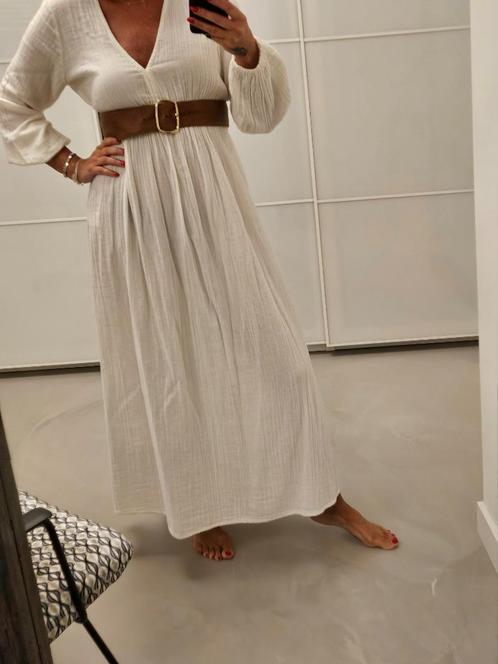 Mara Hoffman witte jurk nieuw in de maat M, Kleding | Dames, Jurken, Nieuw, Maat 38/40 (M), Wit, Onder de knie, Verzenden