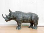 146* Bronzen neushoorn (Boven €75 geen verzendkosten), Tuin en Terras, Tuinbeelden, Ophalen of Verzenden, Nieuw, Overige materialen