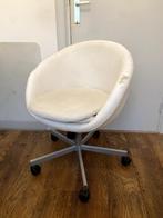 Witte bureaustoel leer, Ophalen, Gebruikt, Wit, Bureaustoel