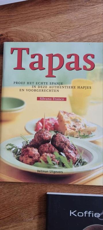 3 Kookboeken: Tapas, Italiaans, Koffie & Jus beschikbaar voor biedingen