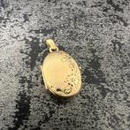 14k gouden medaillon hanger, Ophalen of Verzenden, Goud