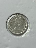 Zilveren dubbeltje 1917, Zilver, Koningin Wilhelmina, 10 cent, Ophalen of Verzenden