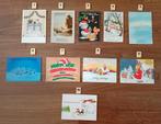 Oude kerstkaarten/per stuk € O,25, Ophalen of Verzenden, 1980 tot heden, Gelopen