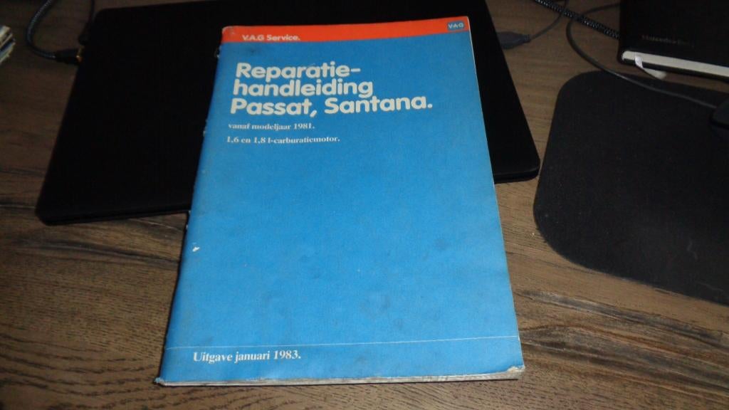WerkplHandboek VW PASSAT , SANTANA 1,6 en 1,8L motor af 1981, Verzenden, Gelezen, Volkswagen