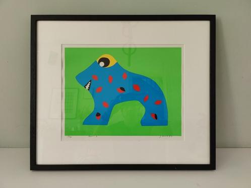 Jaren '90 zeefdruk van Jan Snoeck: "Remus 6" maatwerk lijst, Antiek en Kunst, Kunst | Litho's en Zeefdrukken, Ophalen of Verzenden