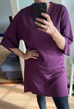 Maat M 🍁 zara tuniek kerst paarse jurkje V-hals jurk, Maat 38/40 (M), Zara, Paars, Ophalen of Verzenden