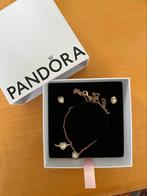 Pandora ketting, ring en oorbellen rosé goud, Pandora, Nieuw, Ophalen of Verzenden, 1 bedel