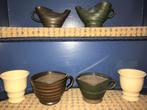 Jan de Graaf keramiek 2x Bekers/2xTest/1x Olielampje, Verzenden
