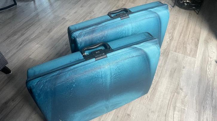 CARLTON Koffers, Sieraden, Tassen en Uiterlijk, Koffers, Gebruikt, Hard kunststof, 70 cm of meer, 55 cm of meer, Slot, Wieltjes