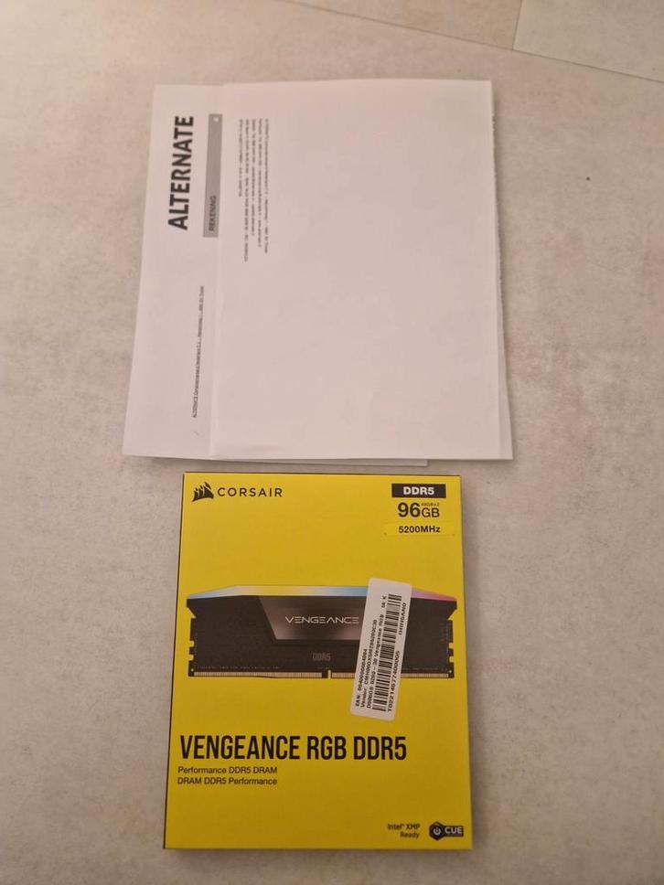 Corsair DDR5 96GB 5200MHz - Gesealed / Factuur & Garantie, Computers en Software, RAM geheugen, Nieuw, DDR5, Ophalen of Verzenden