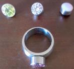 Melano ring in combinatie met oorbellen en hanger, Sieraden, Tassen en Uiterlijk, Ringen, 20 of groter, IJzer of Staal, Ophalen of Verzenden