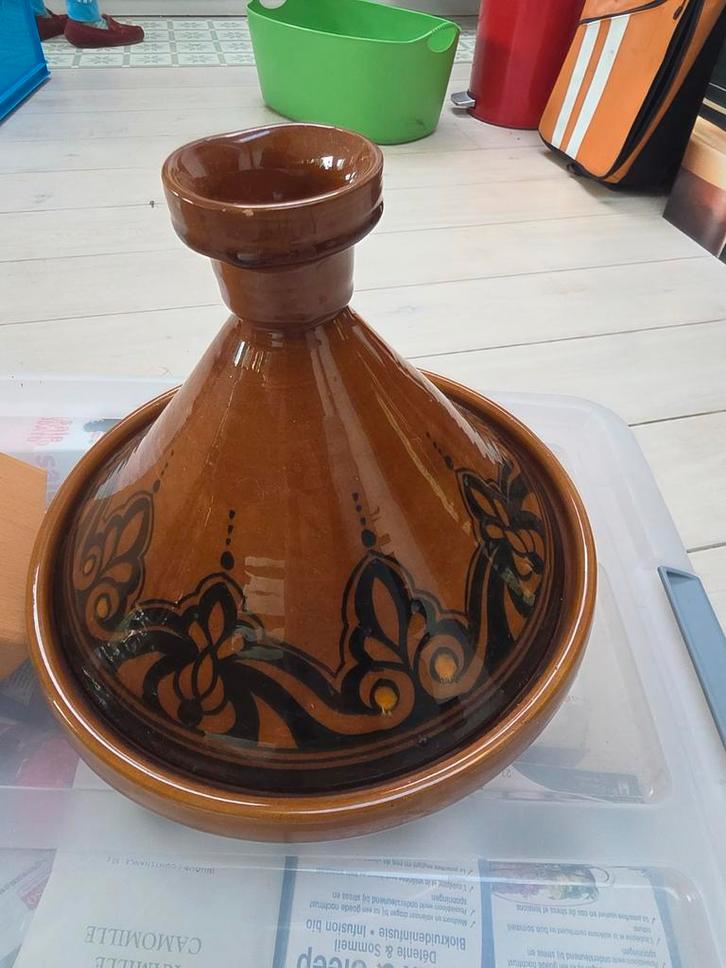 Authentieke Tajine - Marokkaanse Kookpot, Antiek en Kunst, Antiek | Keramiek en Aardewerk, Ophalen of Verzenden