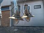 2 scheepslampen / industriële hanglampen, Ophalen, Gebruikt, Staal, Netvoeding