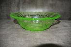 Anna groen uranium glazen fruitschaal, Antiek en Kunst, Antiek | Glas en Kristal, Ophalen