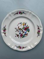 Frans Aardewerk Bord met Vogeldecoratie, Gebruikt, Ophalen of Verzenden, Bord(en), Overige stijlen