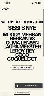 Sissi's NYE w/ Moody Mehran, Berkan V8, Olivia Lensen & more, Tickets en Kaartjes, Evenementen en Festivals, Eén persoon