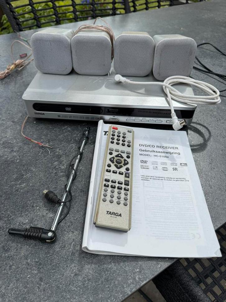 Targa DVD/CD Receiver Set - Model HC-5100X met Speakerset, Audio, Tv en Foto, Home Cinema-sets, Gebruikt, Dvd-speler, 5.1-systeem