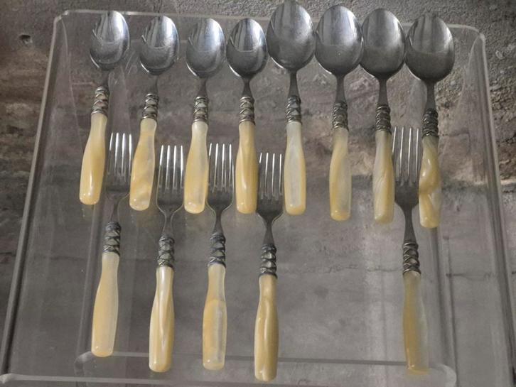 13 delig bugatti arianna 18/10 italy bestek vork lepel, Huis en Inrichting, Keuken | Bestek, Zo goed als nieuw, Rvs of Chroom