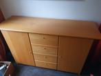 lichtkleurige houten dressoir, Ophalen, Gebruikt, 100 tot 150 cm, Grenenhout
