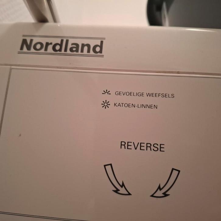 Nordland Droger - Goedkoop!, Witgoed en Apparatuur, Wasdrogers, Gebruikt, Condens, Voorlader, 6 tot 8 kg, 85 tot 90 cm, Anti-kreukfase