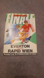 Programma en ticket EC II finale Everton-Rapid Wien 1985, Ophalen of Verzenden, Zo goed als nieuw, Buitenlandse clubs, Boek of Tijdschrift