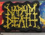 Napalm Death zeer mooie shaped backpatch 21 x 28 cm metal, Verzenden, Nieuw, Kleding