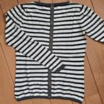 Maison Scotch trui beige blauw streep met goud maat L, Maat 38/40 (M), Blauw, Zo goed als nieuw, Maison Scotch