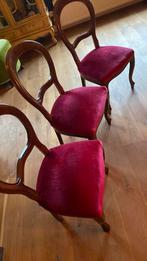 3 eetkamerstoelen antiek, Ophalen