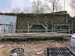 Gevelsteiger, 12 rekken, 19x 6 meter pijp etc, Doe-het-zelf en Verbouw, Steigers, Ophalen, Gebruikt, Gevelsteiger