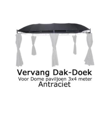 Dome 3x4m antraciet Reserve Dak-doek beschikbaar voor biedingen
