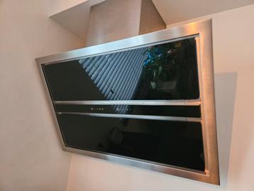 Smeg afzuigkap schuin 90cm breed zwart glas met RVS beschikbaar voor biedingen