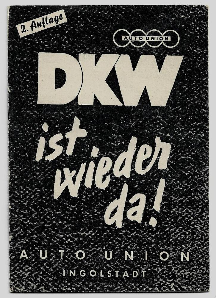 DKW RT125 Auto Union brochure motor auto (dkw12z), Motoren, Handleidingen en Instructieboekjes, Overige merken, Ophalen of Verzenden