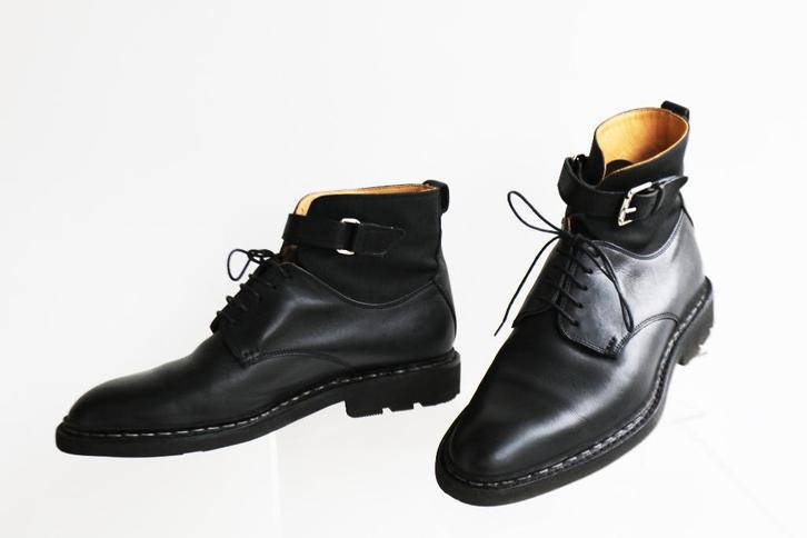 Topproduct uit Frankrijk! Heschung strapboots in 6.5 = 40.5, Kleding | Heren, Schoenen, Zo goed als nieuw, Boots, Zwart, Ophalen of Verzenden